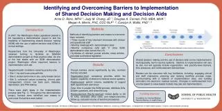 Identifying and Overcoming Barriers to Implementation of Shared Decision Making and Decision Aids
