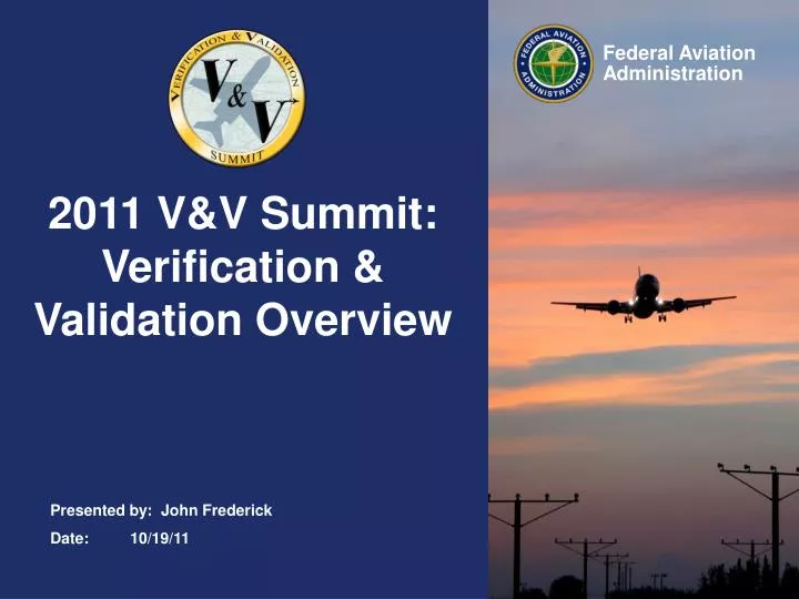 2011 v v summit verification validation overview
