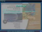 Readings - slide 1