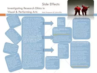 Side Effects Investigating Research Ethics in Visual &amp; Performing Arts 	 Matt Hargrave &amp; Sylvia Ellis