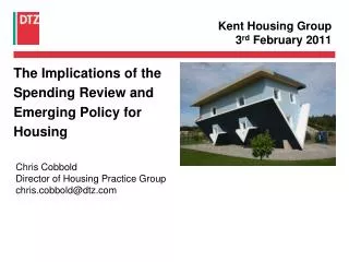 Kent Housing Group 3 rd February 2011