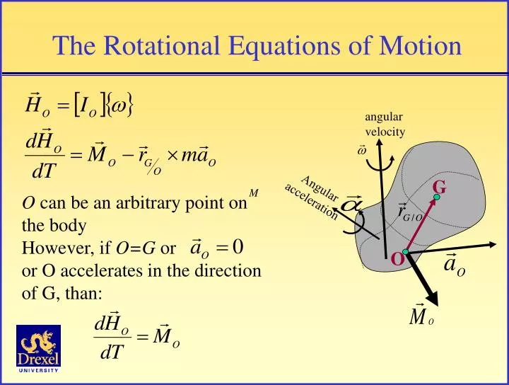 the rotational equations of motion