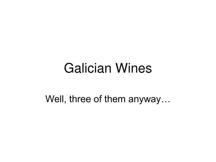 galician wines