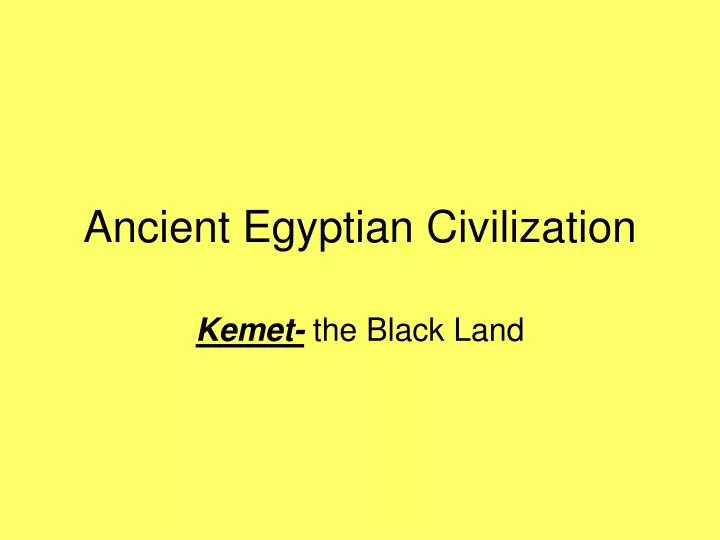 kemet the black land