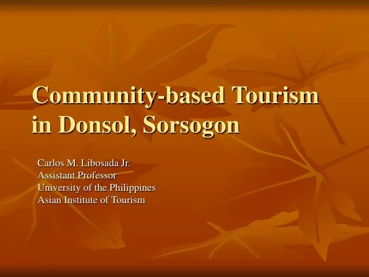community based tourism in donsol sorsogon