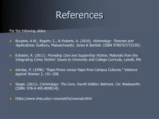 References