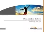 Demarcation Debate - slide 1