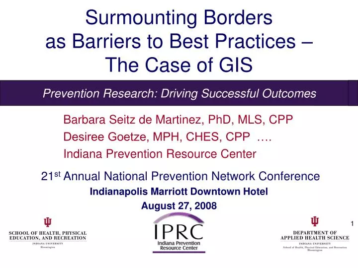 surmounting borders as barriers to best practices the case of gis
