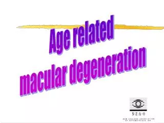 Age related macular degeneration