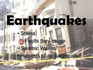 Earthquakes