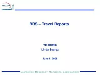 BRS – Travel Reports
