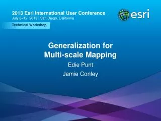 Generalization for Multi-scale Mapping