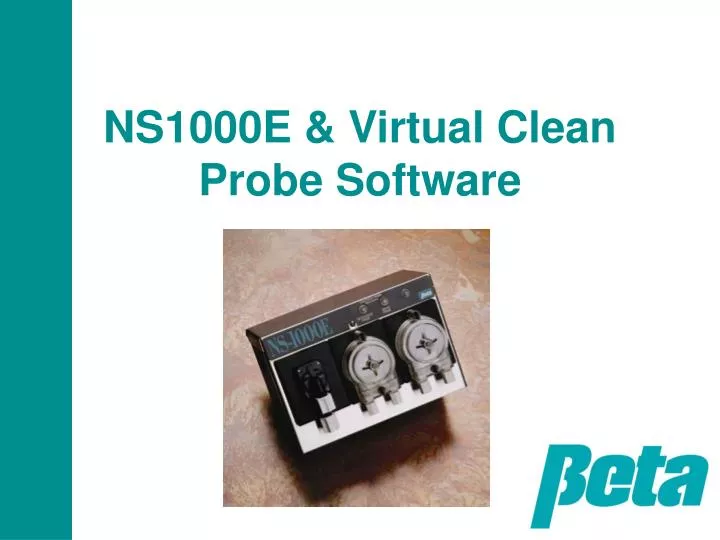 ns1000e virtual clean probe software