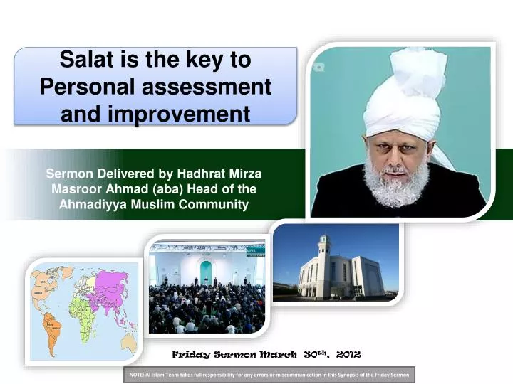 sermon delivered by hadhrat mirza masroor ahmad aba head of the ahmadiyya muslim community