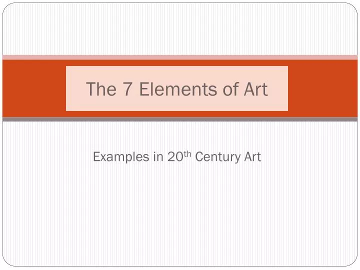 the 7 elements of art