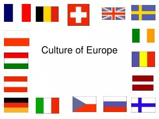 Culture of Europe