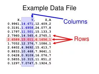 Example Data File