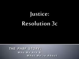 Justice: Resolution 3c