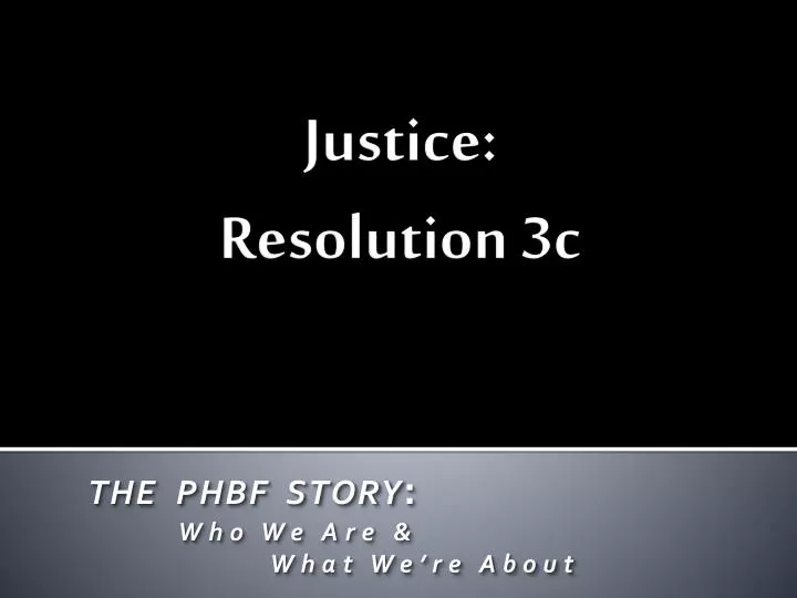 justice resolution 3c