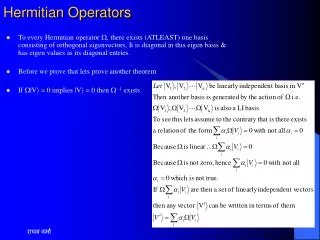 hermitian operators