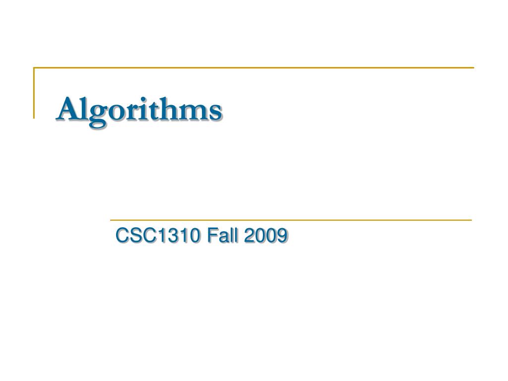 PPT - Algorithms PowerPoint Presentation, free download - ID:1718578