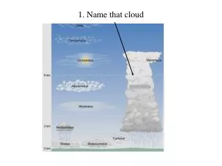 1. Name that cloud