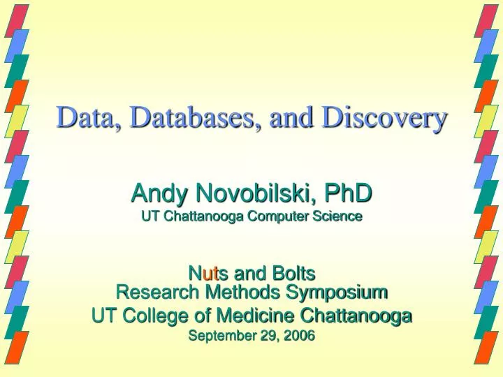 data databases and discovery
