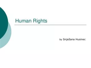 Human Rights