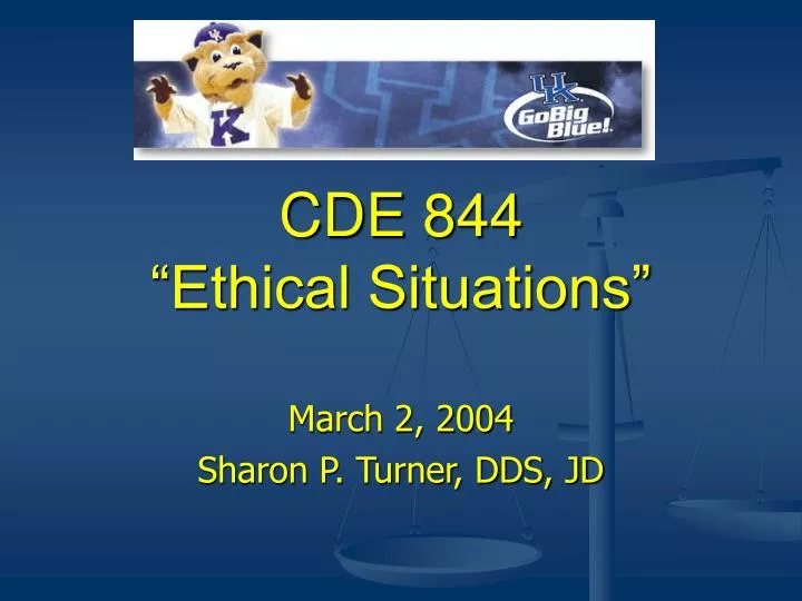 cde 844 ethical situations