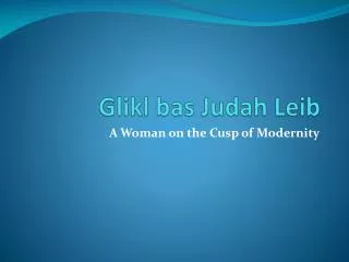 Glikl bas Judah Leib