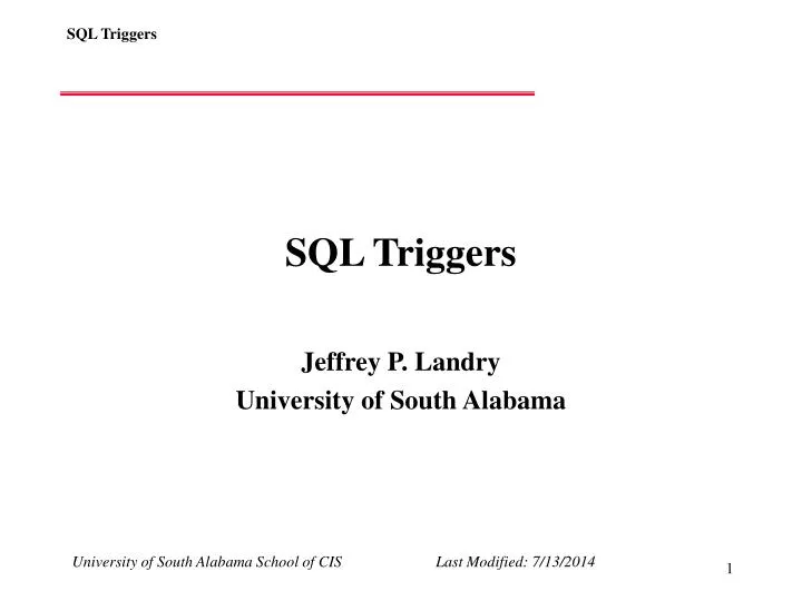 sql triggers