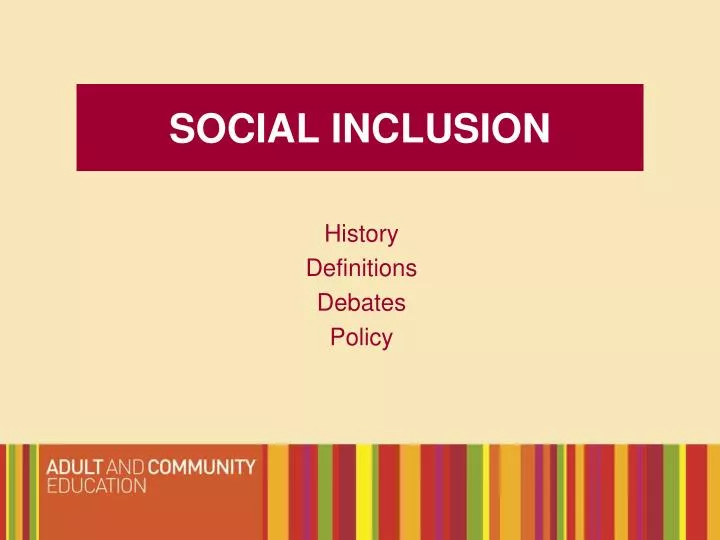 social inclusion