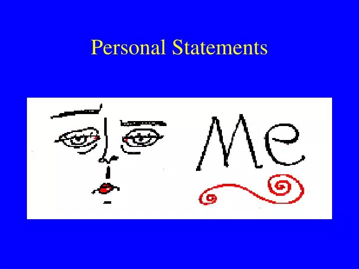 personal statements