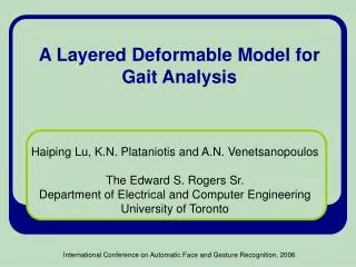 A Layered Deformable Model for Gait Analysis
