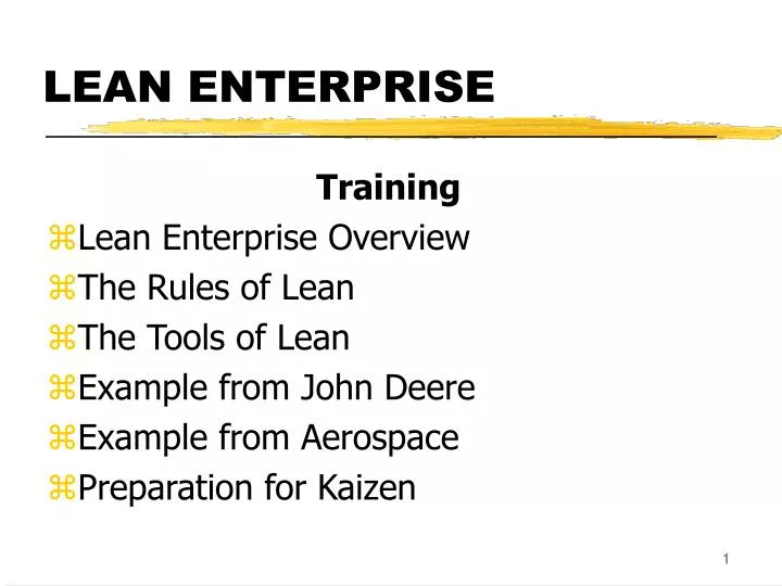 lean enterprise