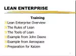 LEAN ENTERPRISE - slide 1