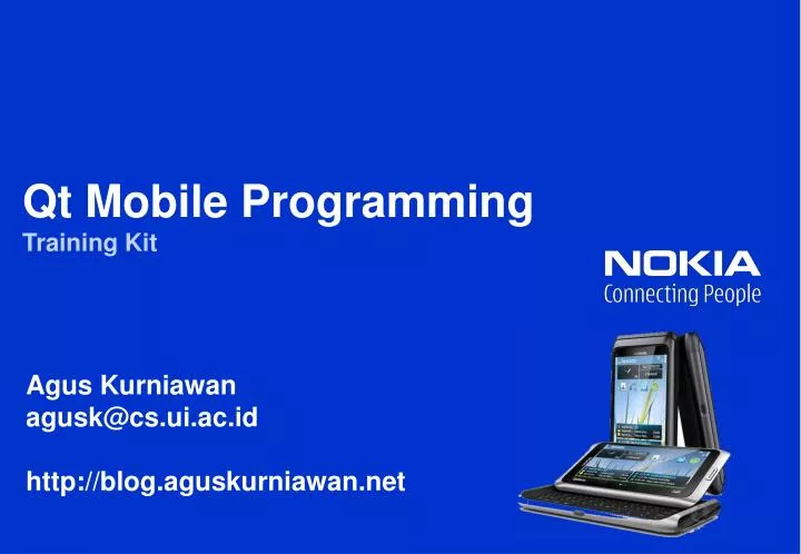qt mobile programming training kit