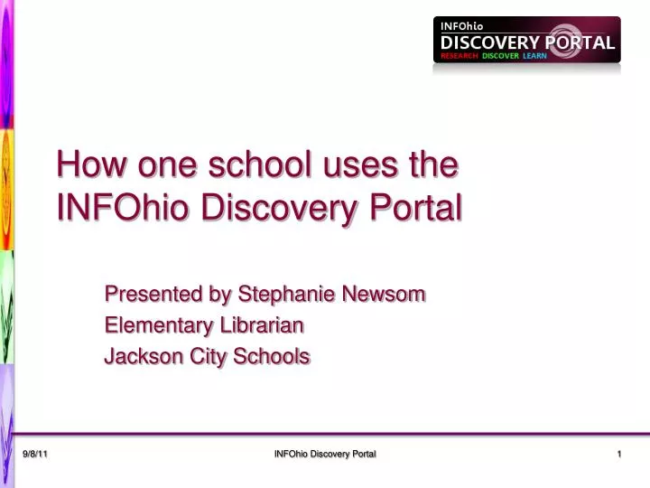 how one school uses the infohio discovery portal