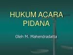 HUKUM ACARA PIDANA - slide 1