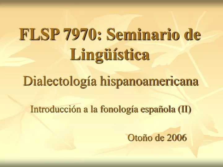 flsp 7970 seminario de ling stica