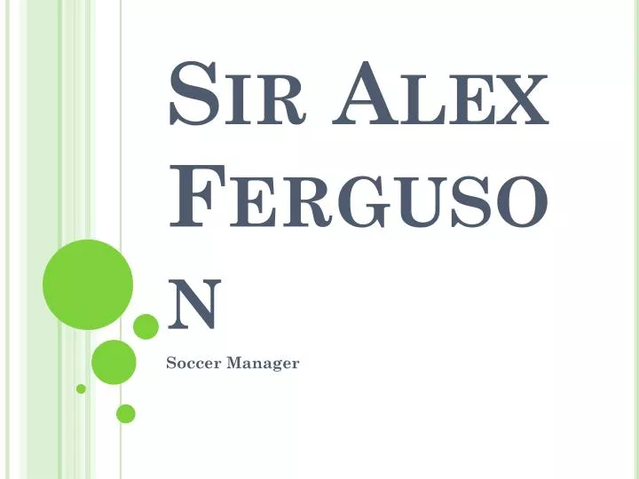 sir alex ferguson