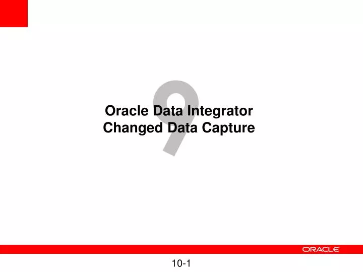 oracle data integrator changed data capture