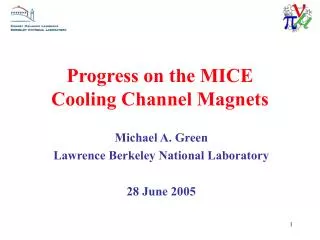 Progress on the MICE Cooling Channel Magnets