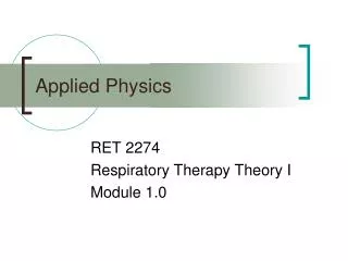 Applied Physics