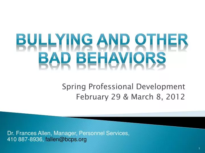 spring professional development february 29 march 8 2012