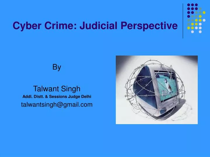 cyber crime judicial perspective