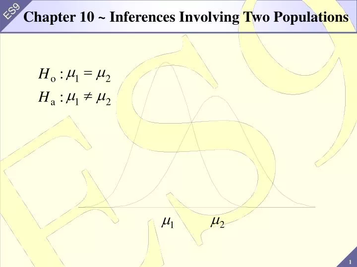 chapter 10 inferences involving two populations