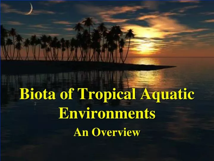 biota of tropical aquatic environments