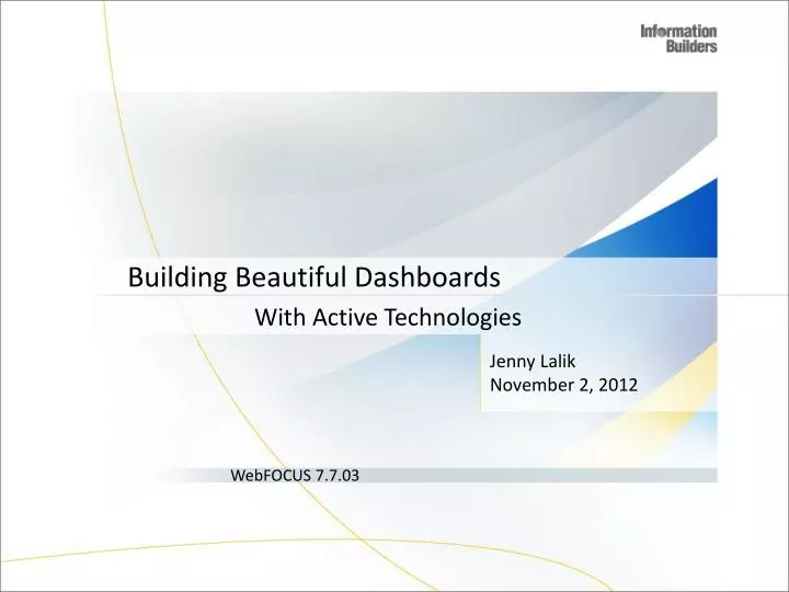 building beautiful dashboards