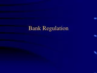 bank regulation